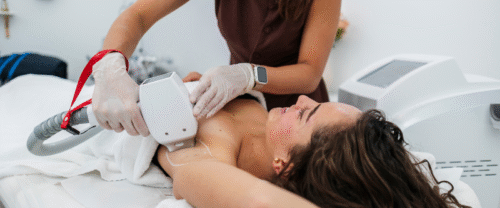 under laser treatment in Mira Road